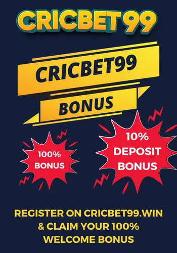 Cricbet99 Bonus 100% Welcome